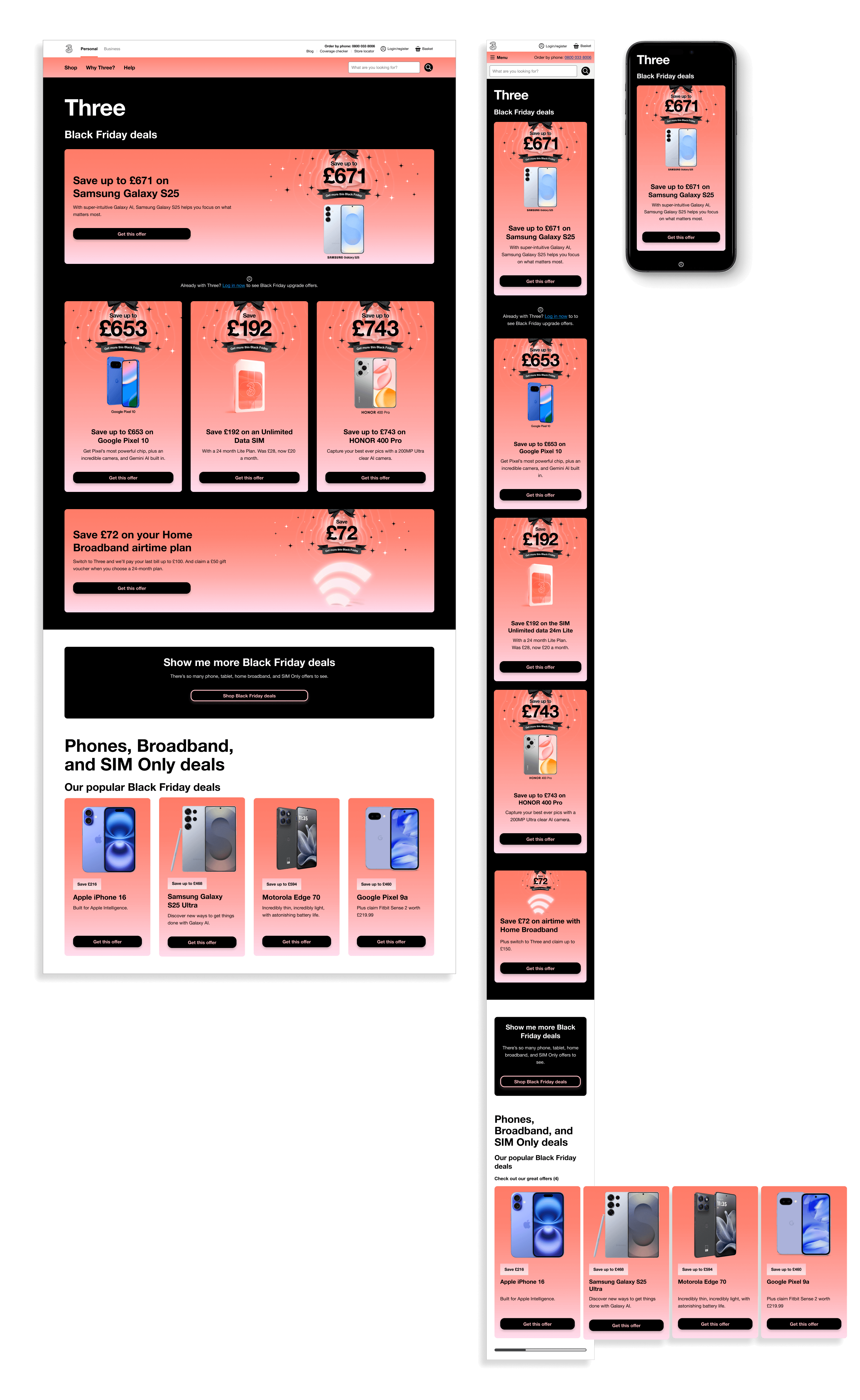 Black Friday Home and store page 