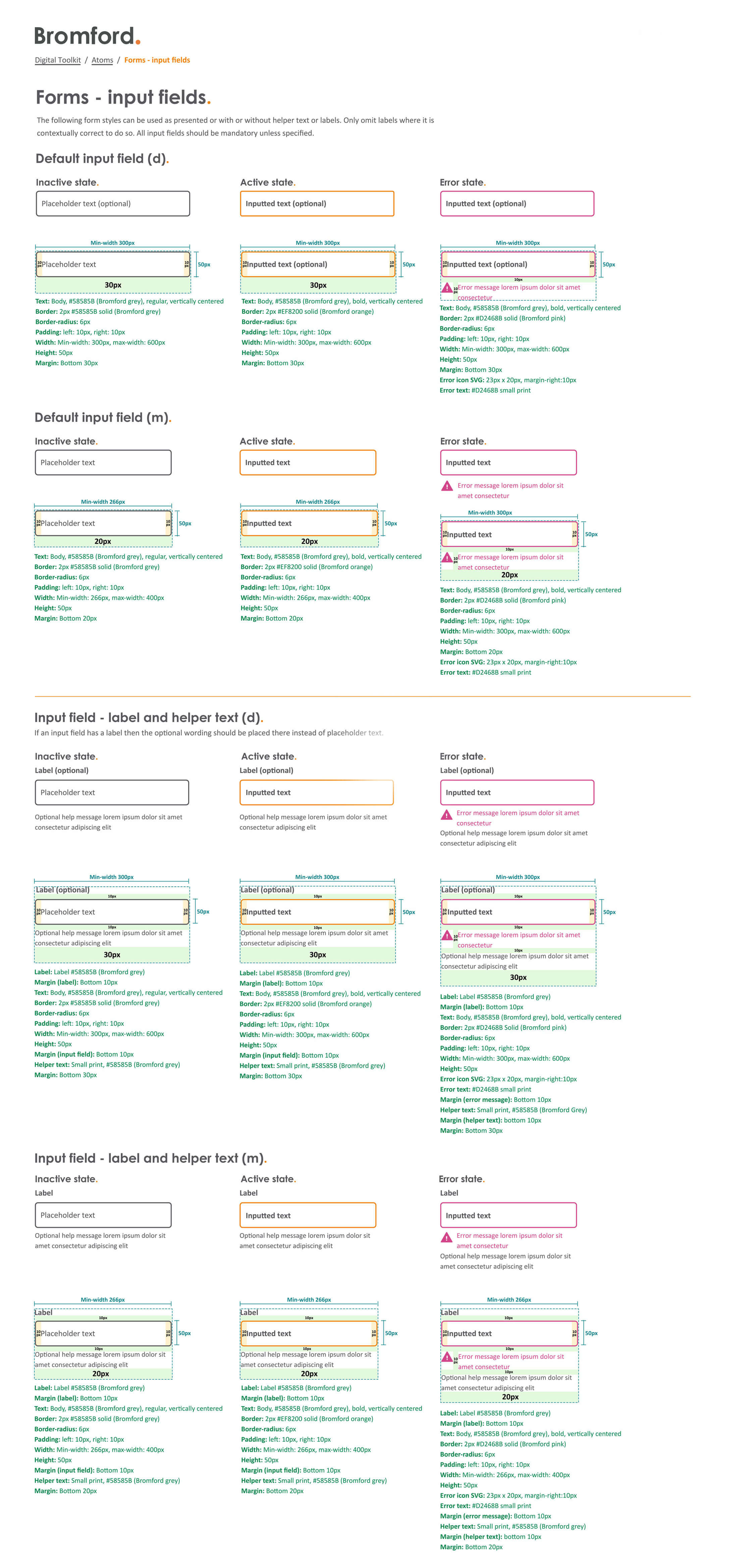 Design system in parts — Buttonsand and links