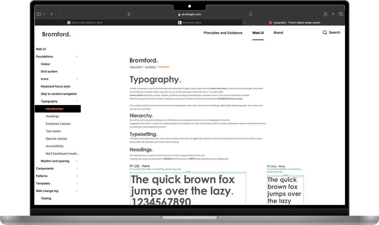 Design system in parts — Typography 