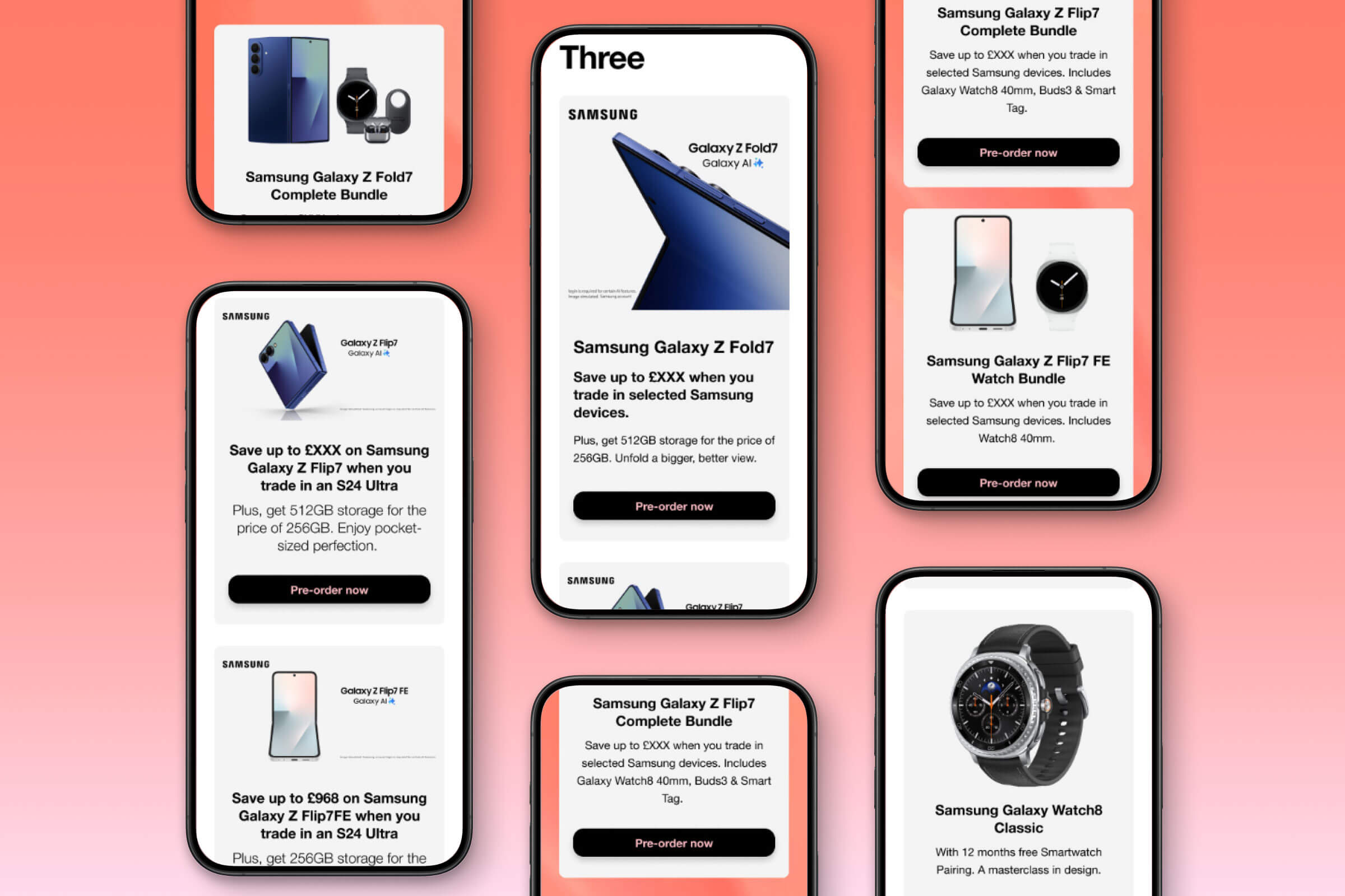 Samsung Galaxy Z Filp & Fold7 homepage takeover mobile